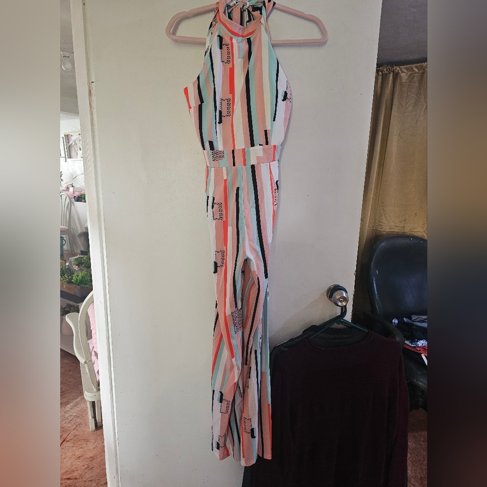 Striped Multicolor Jumpsuit ROMPER
